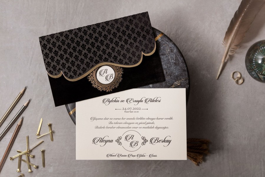 Wedding Davetiye 8327