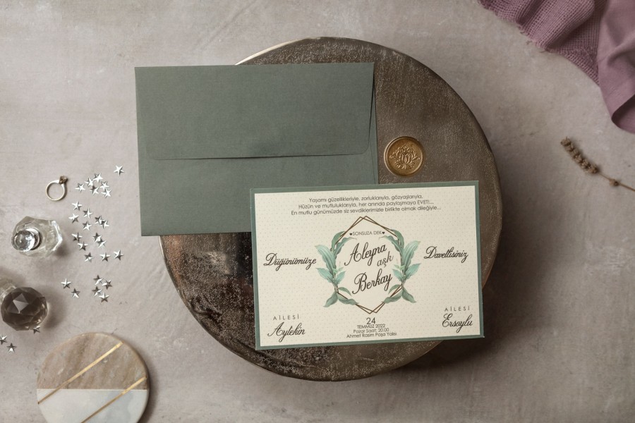 Wedding Davetiye 8381