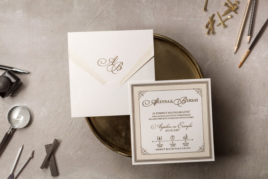 Wedding Davetiye 8382